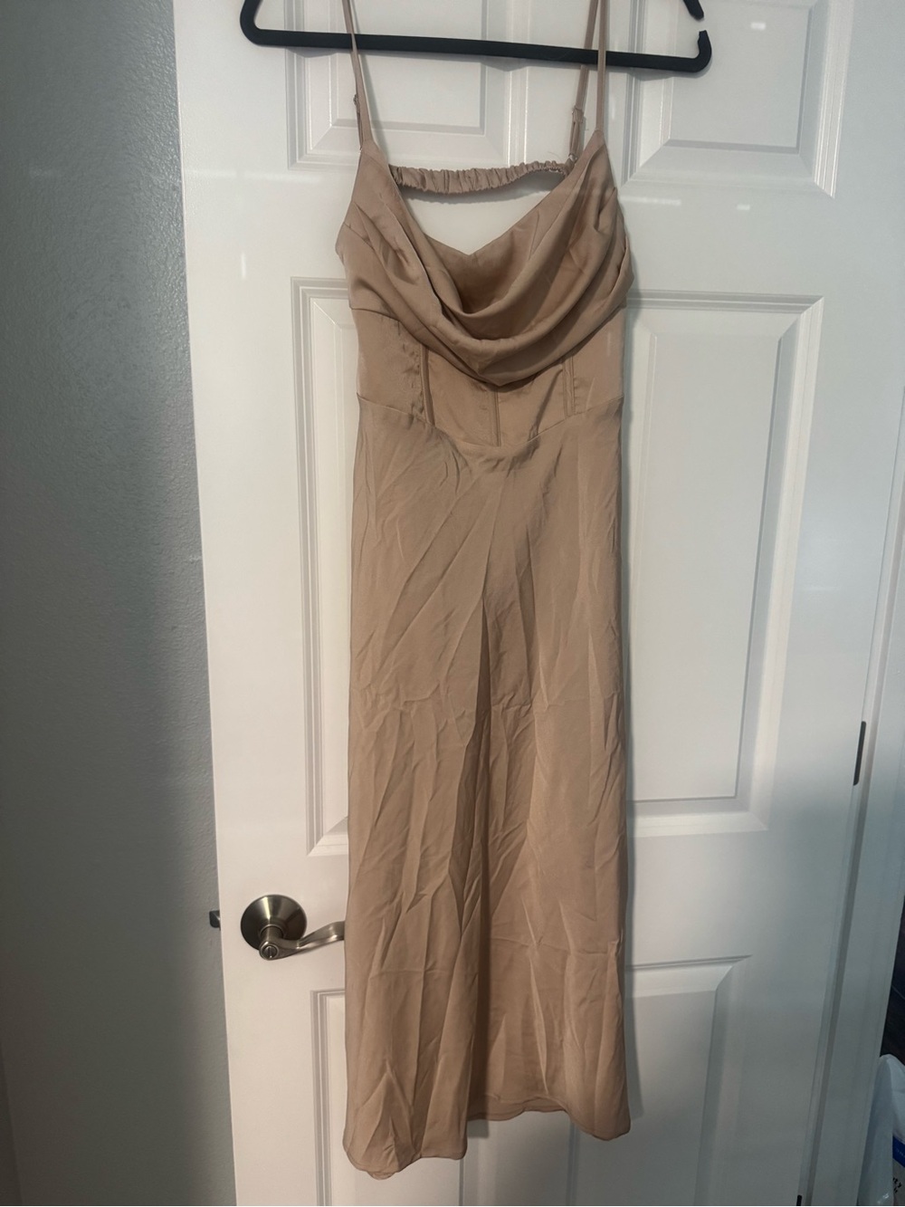 Princess Polly Blush Satin Slip Dress